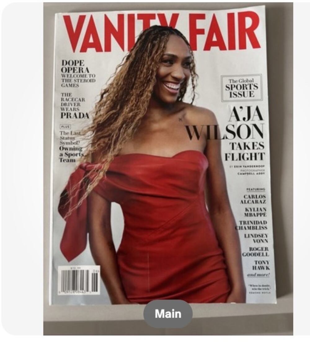 Vanity Fair Magazine The Global Sports Issue 778 A'Ja Wilson on Cover